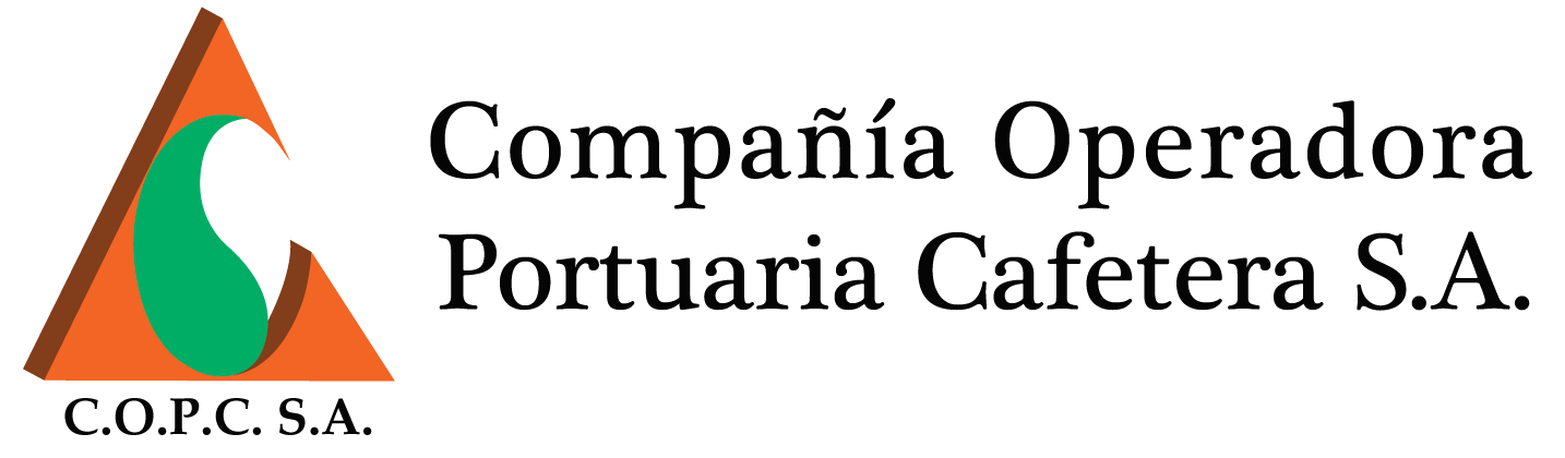 Logo en versión horizontal de la Compañía Operadora Portuaria Cafetera S.A